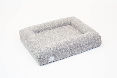 Luxury Boucle Orthopedic Memory Foam Dog Bed with Waterproof Liner and Machine Washable Cover with YKK Zippers (X-Large, 61" L x 44" W x 7" Th, Cloud) in Kuwait