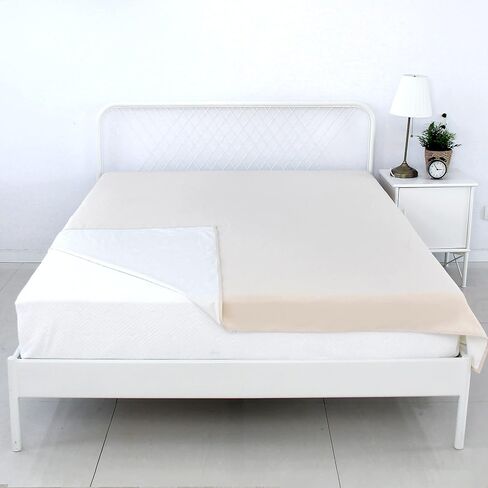 Thin Reversible Waterproof Protective Bed Cover (King Size, 100 x 96 inch), for Pets, Babies; Incontinence, Dirt, Drool in Kuwait