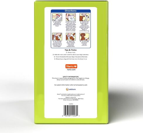 Hartz Disposable Dog Diapers, Size S 36 count, Comfortable & Secure Fit, Easy to Put On in Saudi Arabia