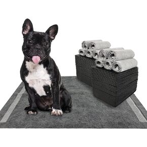 Dogcator Charcoal Dog Training Pads 100 Count, 22"x22" Puppy Pee Pads for Small Dogs, Activated Carbon Dog Pee Pads, Disposable Puppy Pads Pet Training Pads in Saudi Arabia