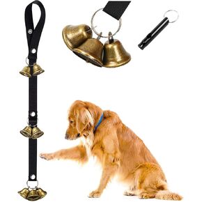 أجراس تدريب الكلاب من QUXIANG، أجراس أبواب للكلاب للتدريب على استخدام الحمام والتواصل، ترقية 7 أجراس أبواب عالية كبيرة جدًا، طراز فريد وجودة ممتازة للجراء والكلاب والكلاب والكلاب والقطط الأليفة in Kuwait