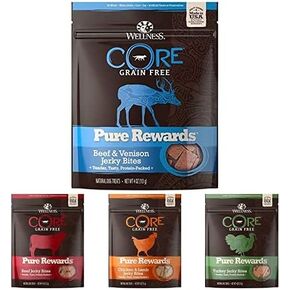 Wellness CORE Pure Rewards، حلوى متشنجة خالية من الحبوب، مصنوعة في الولايات المتحدة الأمريكية (وصفة الديك الرومي، كيس 4 أونصة) in Saudi Arabia