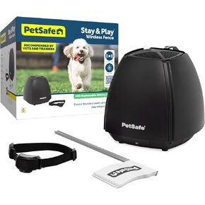 نظام احتواء الحيوانات الأليفة اللاسلكي من PetSafe + بطاريتين بديلتين - سياج كهربائي لاسلكي أصلي للكلاب - من الشركة الأم للعلامة التجارية غير المرئية للسياج - يغطي مساحة تصل إلى 1/2 فدان - للحيوانات الأليفة التي يبلغ وزنها 8 أرطال فما فوق in Kuwait