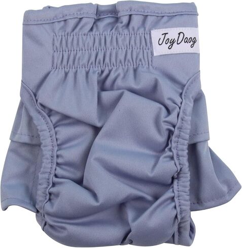 JoyDaog 3 Pack Small Dog Diapers for Female Reusable Premium Jean Puppy Wrap,Black XS in Saudi Arabia