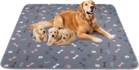Washable Pee Pads for Dogs, Large 2 Pack 36"x48" Dog Pee Pads Washable, Waterproof Puppy Pads Mat Reusable Fast Absorbent Dog Potty Training Pads, Whelping Pads for Playpen Crate in Saudi Arabia