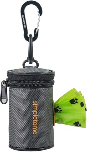 موزع أكياس نفايات الكلاب من سيمبليتومي لحزام المقود مقاوم للماء 1680D أكسفورد YKK سحاب (رمادي) in Kuwait