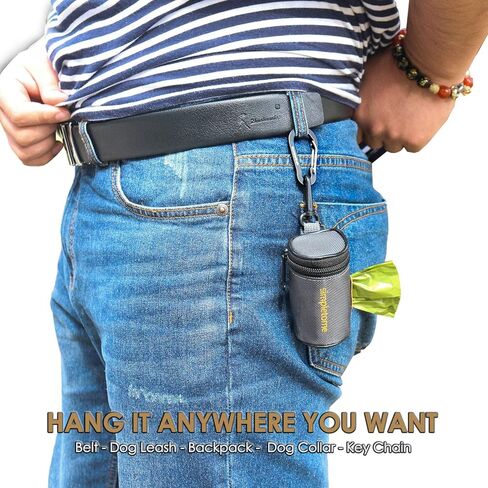 موزع أكياس نفايات الكلاب من سيمبليتومي لحزام المقود مقاوم للماء 1680D أكسفورد YKK سحاب (رمادي) in Kuwait