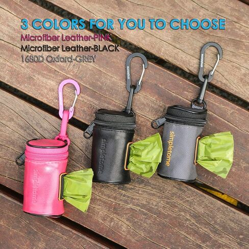 موزع أكياس نفايات الكلاب من سيمبليتومي لحزام المقود مقاوم للماء 1680D أكسفورد YKK سحاب (رمادي) in Kuwait