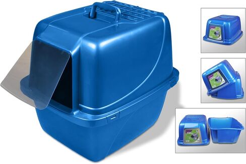 Van Ness Pets Odor Control Extra Large, Giant Enclosed Cat Pan with Odor Door, Hooded, Blue, CP7 in Saudi Arabia