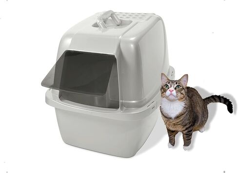 Van Ness Pets Odor Control Large Enclosed Cat Litter Box, Hooded, Pearl, CP6 in Saudi Arabia