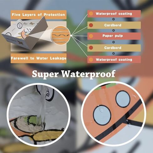 4 عبوات من صناديق فضلات القطط للاستعمال مرة واحدة بطبقة مزدوجة مقاومة للماء ومناسبة للسفر، صديقة للبيئة وصحية، 14.8 × 11.6 × 4.7 انش in Kuwait
