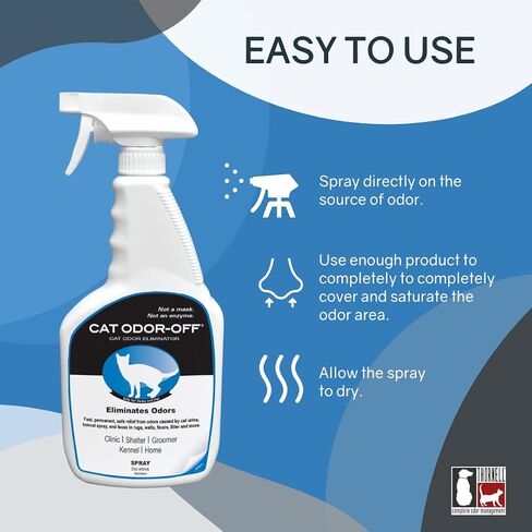 Thornell Cat Odor-Off Pet Odor Eliminator Spray – Original Scent 16oz Ready to Use Cat Urine Odor Eliminator Spray for Pet Urine Odor, Tomcat Spray & Feces on Carpet, Litter Boxes & More in Saudi Arabia