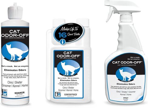 Thornell Cat Odor-Off Pet Odor Eliminator Spray – Original Scent 16oz Ready to Use Cat Urine Odor Eliminator Spray for Pet Urine Odor, Tomcat Spray & Feces on Carpet, Litter Boxes & More in Saudi Arabia