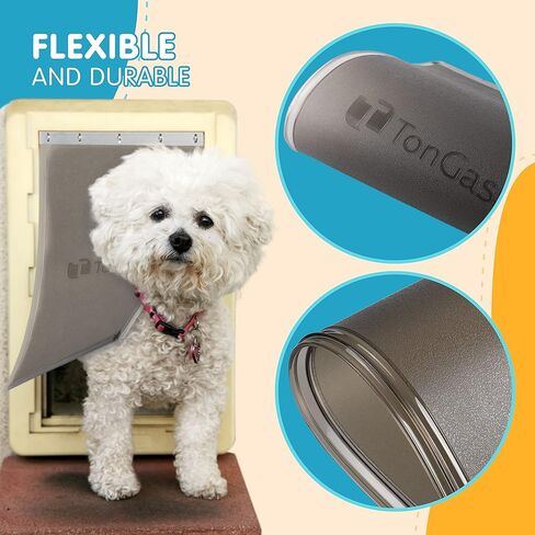 استبدال غطاء باب الكلب متوافق مع أبواب PetSafe Freedom للكلاب والقطط PAC11-11039 - كبير 16 7/8 بوصة × 10 1/8 بوصة غطاء باب للحيوانات الأليفة مع إغلاق مغناطيسي in Kuwait