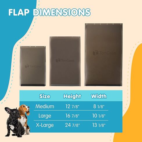 استبدال غطاء باب الكلب متوافق مع أبواب PetSafe Freedom للكلاب والقطط PAC11-11039 - كبير 16 7/8 بوصة × 10 1/8 بوصة غطاء باب للحيوانات الأليفة مع إغلاق مغناطيسي in Kuwait