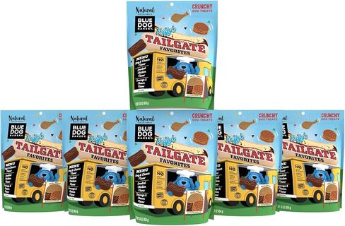 Blue Dog Bakery Tasty Tacos Snacks | Small, Soft Chicken, Beef, Pork Flavors | Natural Healthy Dog Treats | Ruffy's Food Trucks, 12 oz (Pack of 6) in Saudi Arabia