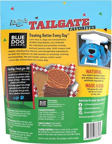 Blue Dog Bakery Tasty Tacos Snacks | Small, Soft Chicken, Beef, Pork Flavors | Natural Healthy Dog Treats | Ruffy's Food Trucks, 12 oz (Pack of 6) in Saudi Arabia