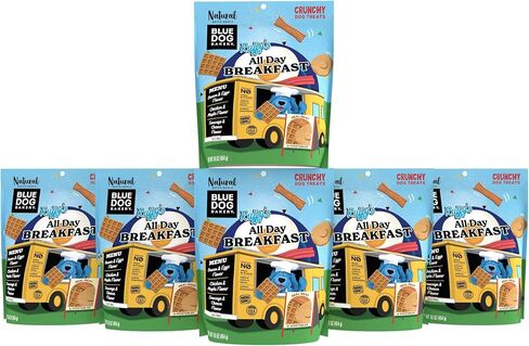 Blue Dog Bakery Tasty Tacos Snacks | Small, Soft Chicken, Beef, Pork Flavors | Natural Healthy Dog Treats | Ruffy's Food Trucks, 12 oz (Pack of 6) in Saudi Arabia