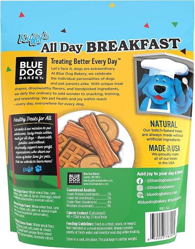 Blue Dog Bakery Tasty Tacos Snacks | Small, Soft Chicken, Beef, Pork Flavors | Natural Healthy Dog Treats | Ruffy's Food Trucks, 12 oz (Pack of 6) in Saudi Arabia
