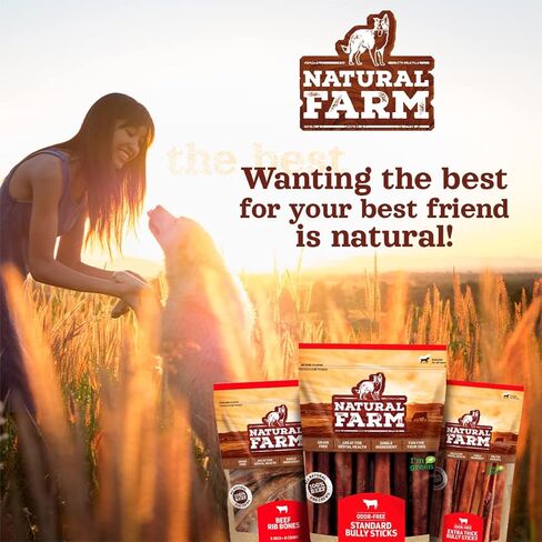 حوافر بقرة المزرعة الطبيعية (6 عبوات)، خالية من الرائحة، مصدرها طبيعي بالكامل من أطعمة حافر البقر المرتفعة في المزرعة، بديل رائع لعصي الفتوة أو الجلود الخام، مضغ الأسنان للسلالات الصغيرة والمتوسطة والكبيرة in Kuwait