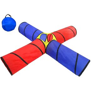 POCO DIVO 4-Way Tunnel Pop-up Fun Junction Set 8 Feet Toy Tent Kids Play Tube in Kuwait