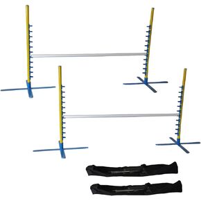 Cool Runners Set of 2, 4FT Wide Dog Agility Jumps with Carrying Case in Kuwait