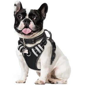 WINSEE Dog/Pet Harnesses No Pull with Dog Collar, Adjustable Reflective Oxford Outdoor Vest, Front/Back Leash Clips for Small, Medium, Large, Extra Large Dogs, Easy Control Handle for Walking in Saudi Arabia