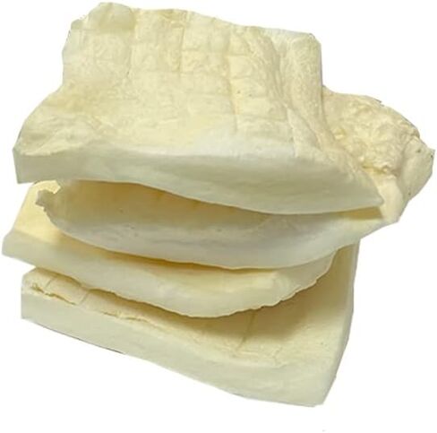 Amazing Dog Treats - Beef Cheek Chip Squares 4x4 (Regular - 8 Count) - NO Odor - Thick Cut - Rawhide Alternative - Beef Cheek Slice Chip Sticks - No Dyes, Chemicals, or Preservatives in Saudi Arabia