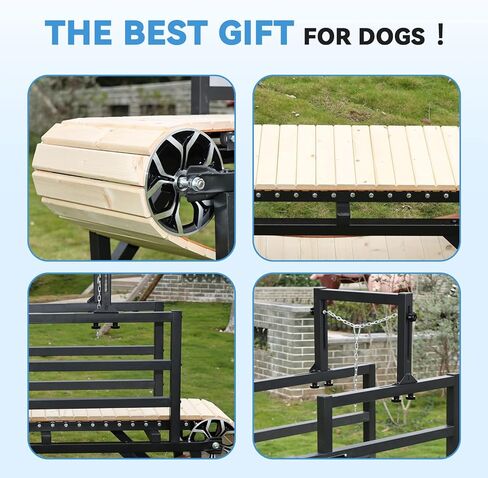 جهاز مشي للكلاب من BowWowTread للكلاب المتوسطة والكبيرة، لا يتطلب توصيل الكهرباء، وهو جيد جدًا لصحة الكلاب. in Kuwait