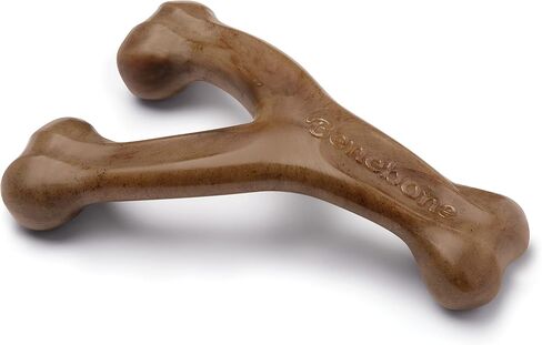Benebone Wishbone Durable Dog Chew Toy for Aggressive Chewers, Real Bacon, Made in USA, Medium in Saudi Arabia