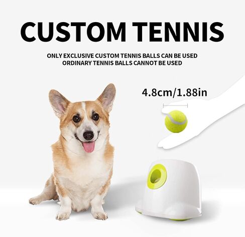 AFP Automatic Ball Launcher for Dogs,Dog Ball Launcher Automatic,Tennis Ball Machine,Includes 3pcs Tennis Balls for Dogs in Saudi Arabia