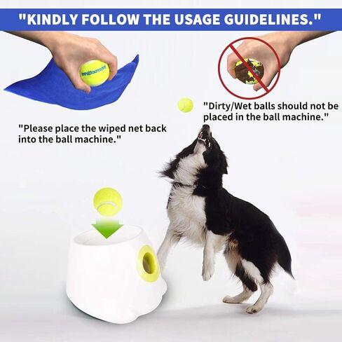 AFP Automatic Ball Launcher for Dogs,Dog Ball Launcher Automatic,Tennis Ball Machine,Includes 3pcs Tennis Balls for Dogs in Saudi Arabia