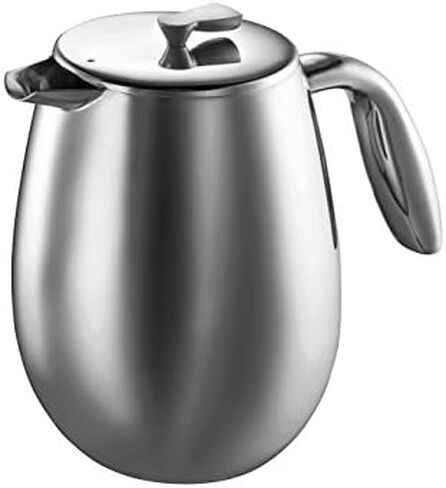 Bodum 17 oz Columbia Thermal French Press Coffee Maker, Insulated Double Wall Stainless Steel, Chrome in Saudi Arabia
