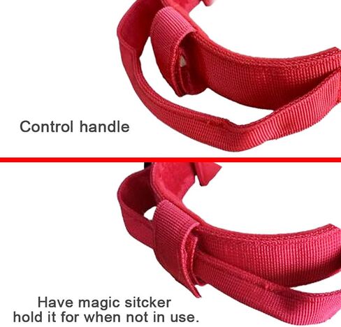 Tactical Dog Collar Adjustable Military Nylon Dog Collar with Control Handle and Heavy Duty Metal Buckle for Medium and Large Dogs (Brown,L) in Saudi Arabia