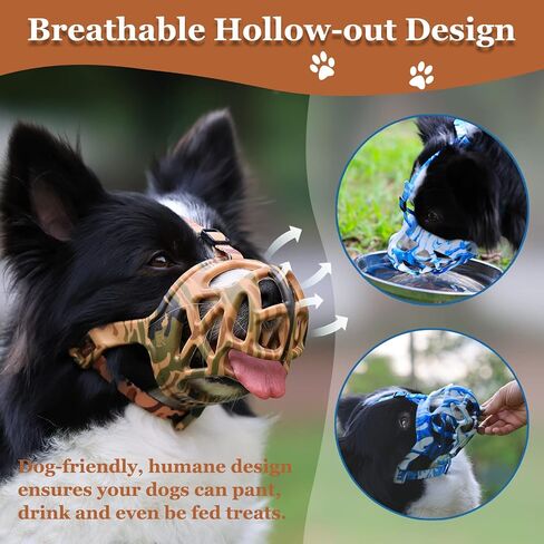 Mayerzon Dog Muzzle, Breathable Basket Muzzles for Small, Medium, Large and X-Large Aggressive Dogs Beagle German Shepherd Doberman, Cage Mouth Guard Stop Biting Chewing for Grooming Training in Saudi Arabia