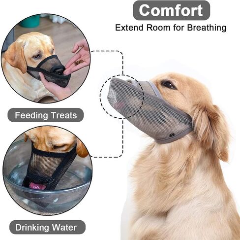 Crazy Felix Dog Muzzle Anti Eating for Small Medium Large Dogs, M, Black in Saudi Arabia