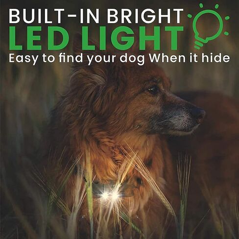 Dog Shock Collar 2 Pack - Dog Training Collar with Remote IP65 Waterproof E Collar for Dogs Training with Shock Vibrate Beep and Light Modes for Small Medium Large Dogs in Kuwait