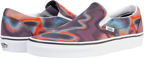 Vans Classic Slip-On (Dark Aura) Multi/True White Men's in Saudi Arabia