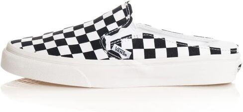 Vans Men's Classic Slip On Sneaker, (Mule) Checkerboard Black/True White, Size in Saudi Arabia