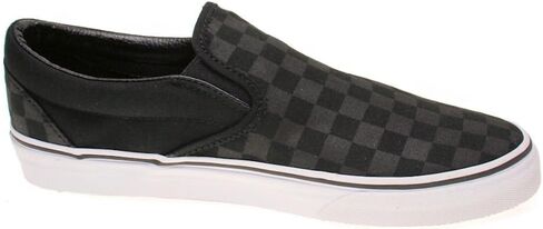 Vans Adult Classic Slip-On, (Checkerboard) Black/Black , Men's 9.5 in Saudi Arabia