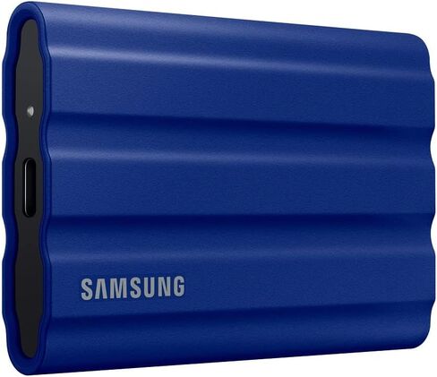 سامسونج T7 Shield 4 تيرابايت، SSD محمول، حتى 1050 ميجابايت/ثانية، USB 3.2 Gen2، متين، مقاوم للماء والغبار IP65، للمصورين ومنشئي المحتوى والألعاب، محرك أقراص الحالة الصلبة Extenal (MU-PE4T0S/AM)، أسود in Kuwait