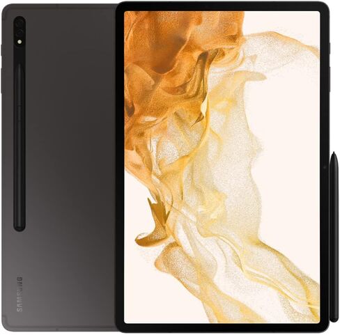 Samsung Galaxy Tab S8+ Plus w/Low Latency S-Pen (128GB, 8GB) 12.4’’ 120Hz AMOLED, Snapdragon 8 (4nm), All Day Battery, Android 12 Wi-Fi Tablet SM-X800 US Model (Graphite) (Renewed) in Saudi Arabia