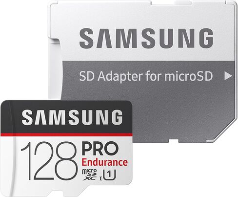 Samsung PRO Endurance 128GB microSDXC Memory Card with Adapter | microSD for Dash Cam, Body Cam, and Security Camera – Class 10, U1, V10 (‎MB-MJ128KA/AM) in Saudi Arabia