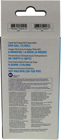 SAMSUNG Genuine Filter for Refrigerator Water and Ice, Carbon Block Filtration for Clean, Clear Drinking Water, 6-Month Life, DA29-00003G, 1 Pack in Saudi Arabia
