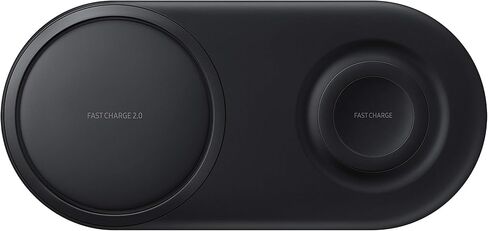 شاحن سامسونج اللاسلكي DUO Pad، Fast Charge 2.0 (إصدار الولايات المتحدة مع الضمان) - أبيض in Kuwait