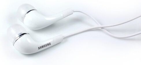 Samsung EHS64AVFWE 3.5mm EHS64 Stereo Headset with Remote and Mic - Original OEM - Non-Retail Packaging - White in Saudi Arabia
