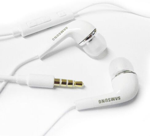 Samsung EHS64AVFWE 3.5mm EHS64 Stereo Headset with Remote and Mic - Original OEM - Non-Retail Packaging - White in Saudi Arabia