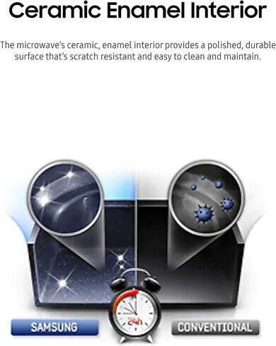 Samsung Electronics MG11H2020CT Countertop Grill Microwave, 1.1 cu. ft, Black with Mirror Finish in Saudi Arabia