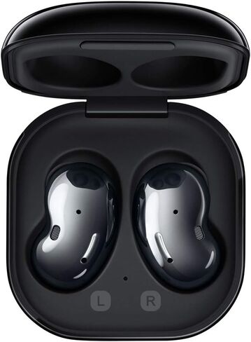 سماعات أذن Samsung Galaxy Buds Live (ANC) بخاصية إلغاء الضوضاء النشطة TWS Open Type Wireless Bluetooth 5.0 لأجهزة iOS وAndroid، برامج تشغيل 12 مم، الطراز الدولي - SM-R180 (أسود غامض) (متجدد) in Kuwait