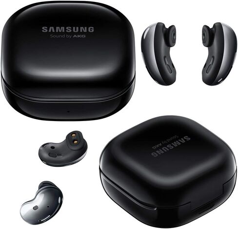 سماعات أذن Samsung Galaxy Buds Live (ANC) بخاصية إلغاء الضوضاء النشطة TWS Open Type Wireless Bluetooth 5.0 لأجهزة iOS وAndroid، برامج تشغيل 12 مم، الطراز الدولي - SM-R180 (أسود غامض) (متجدد) in Kuwait